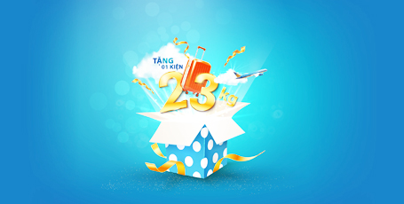 Tặng 01 kiện hành lý ký gửi trên các chuyến bay của Vietnam Airlines và Pacific Airlines